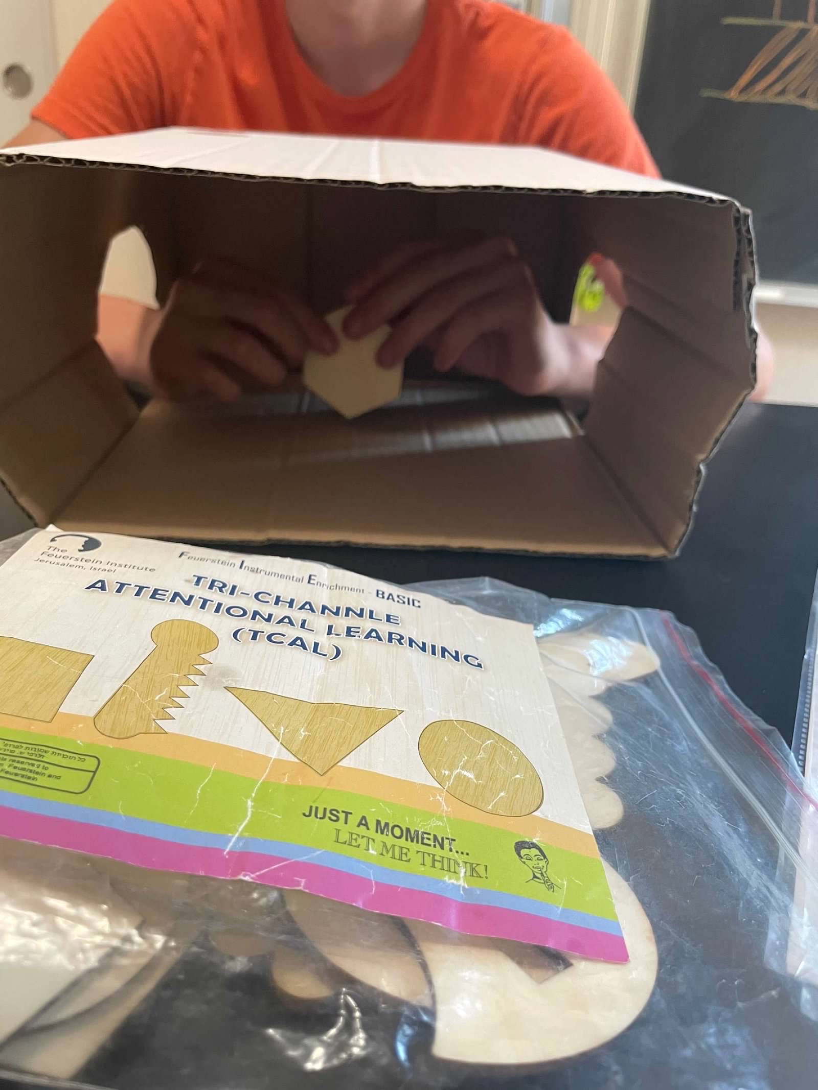 Student using TCAL Tri-Channel Attentional Learning tool