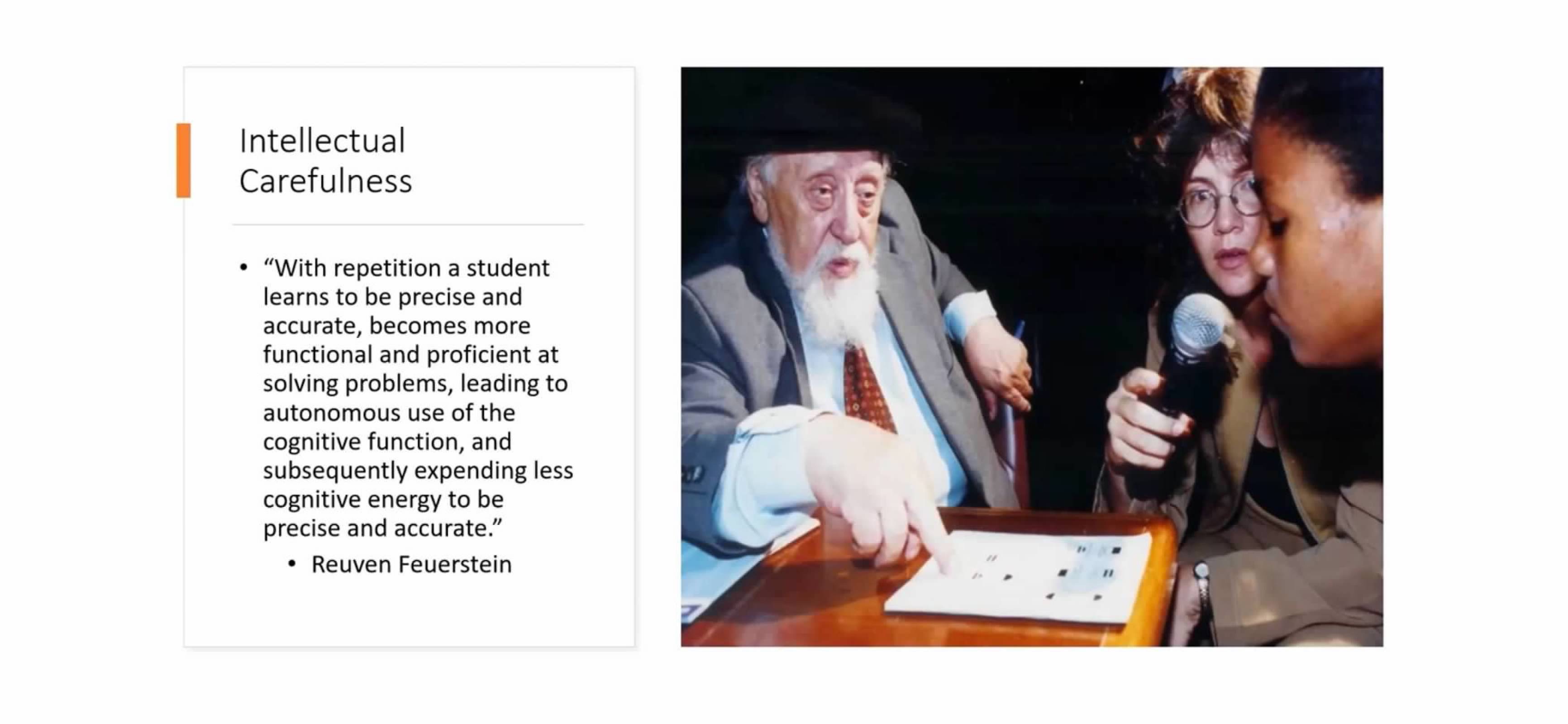 Feuerstein Intellectual Carefulness slide