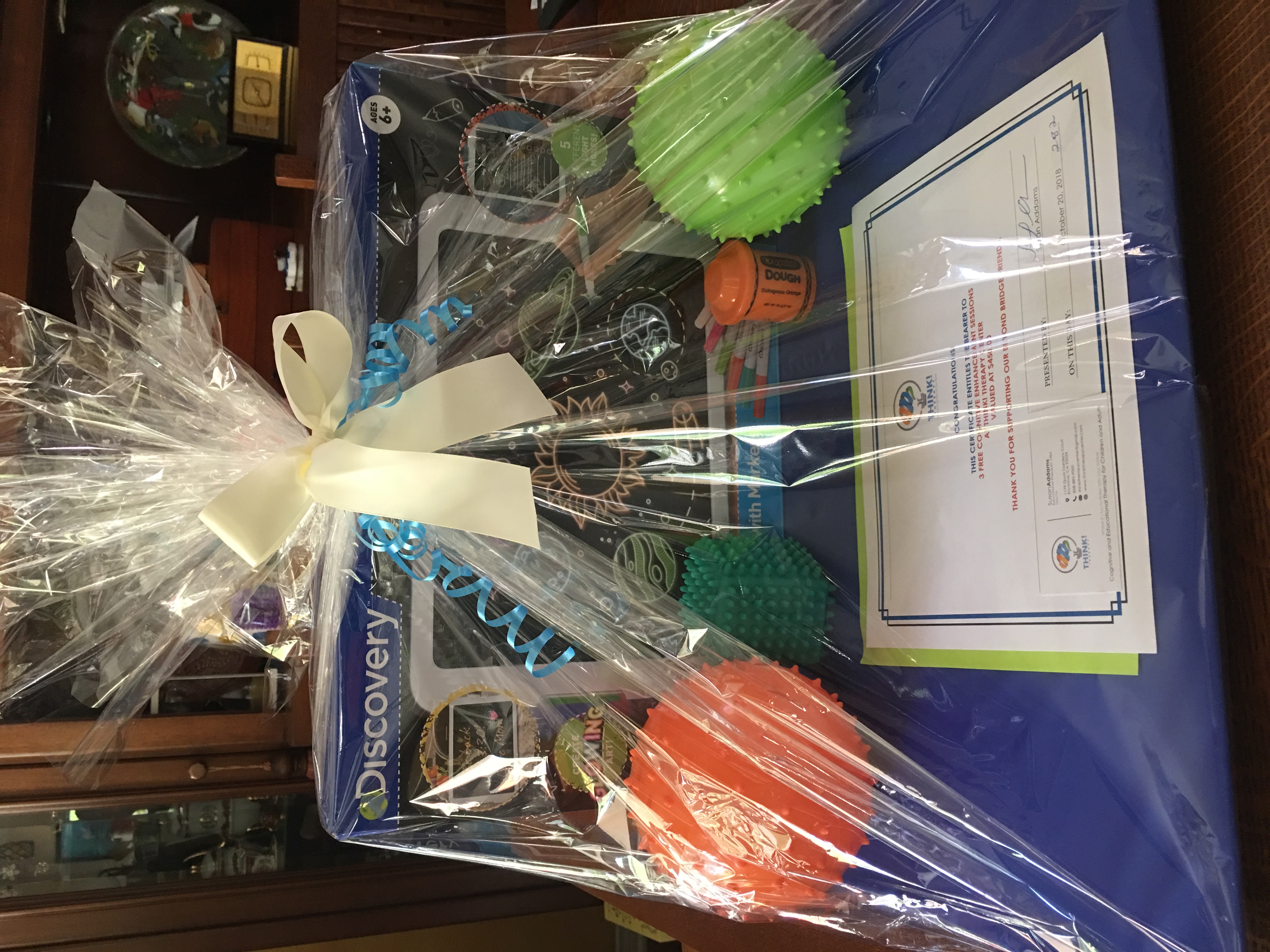 THINK! gift basket with certificate