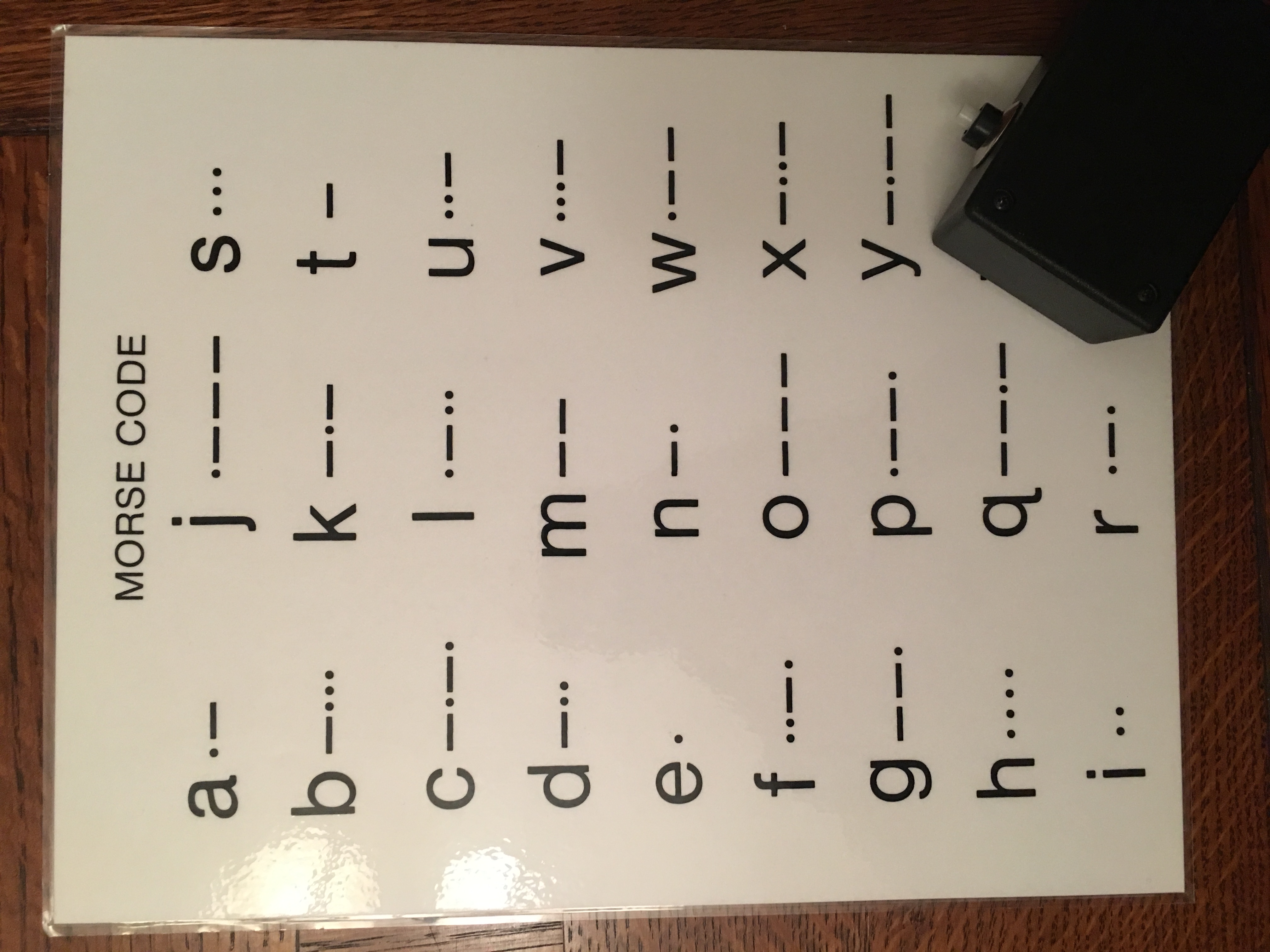 Morse code therapy tool